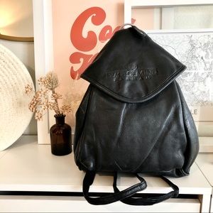 Vintage Convertible Leather Backpack